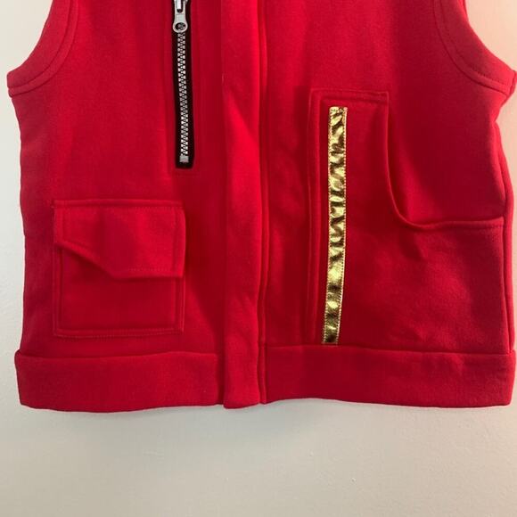 FORTNITE Girl’s Pink/Black Sweatshirt Hooded Zip Up Vest / Size: Large 10-12 - Picture 9 of 12